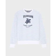 Vilebrequin - Gestreiftes Baumwoll-sweatshirt Mit Rundhalsausschnitt Für Herren - Sweatshirt - Jorasses - Blau - Größe M Vilebrequin - Gestreiftes Baumwoll-sweatshirt Mit Rundhalsausschnitt Für Herren - Sweatshirt - Jorasses - Blau - Größe M