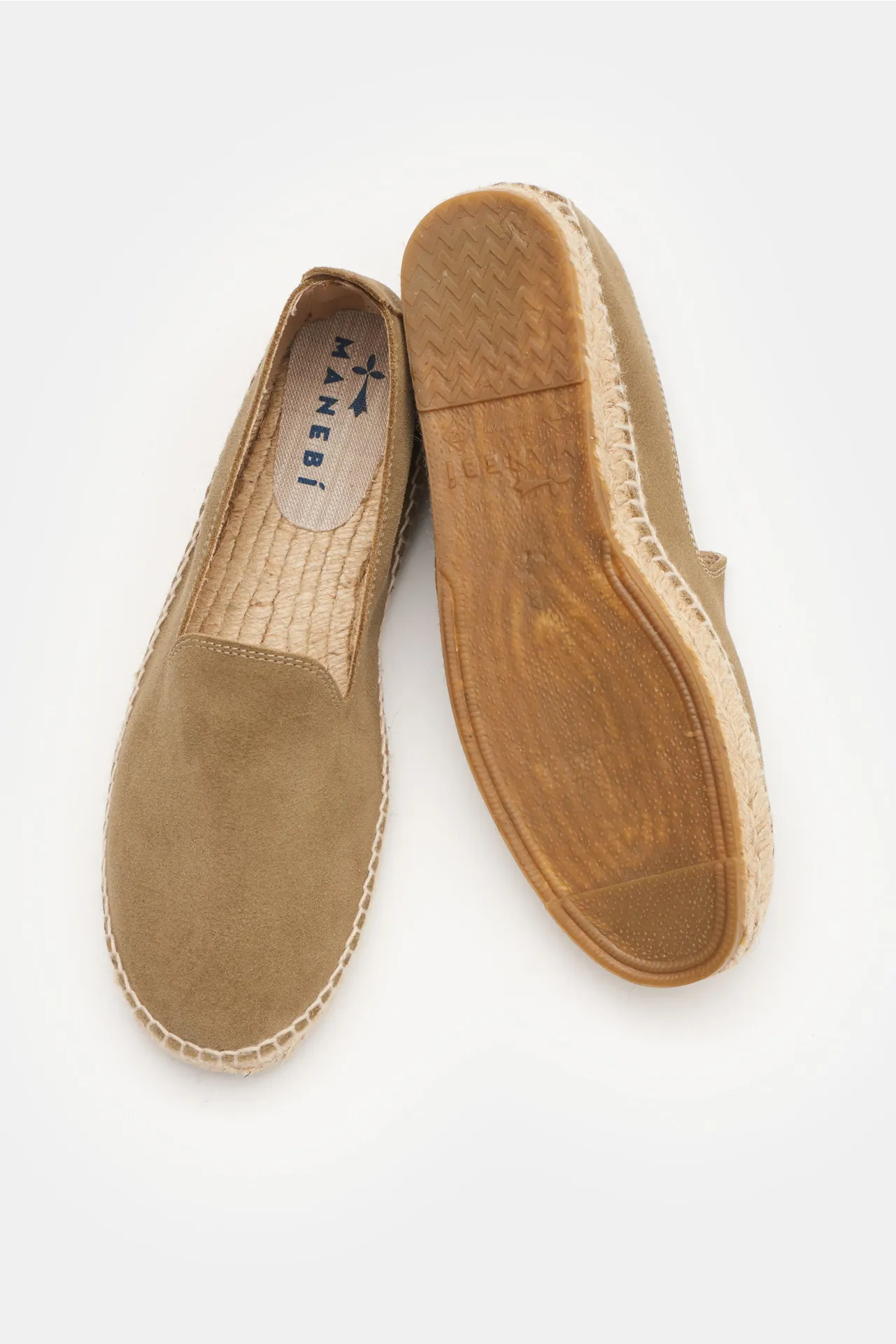Manebí - Herren - Espadrilles 'Suede Flat' graugrün – Bild 2