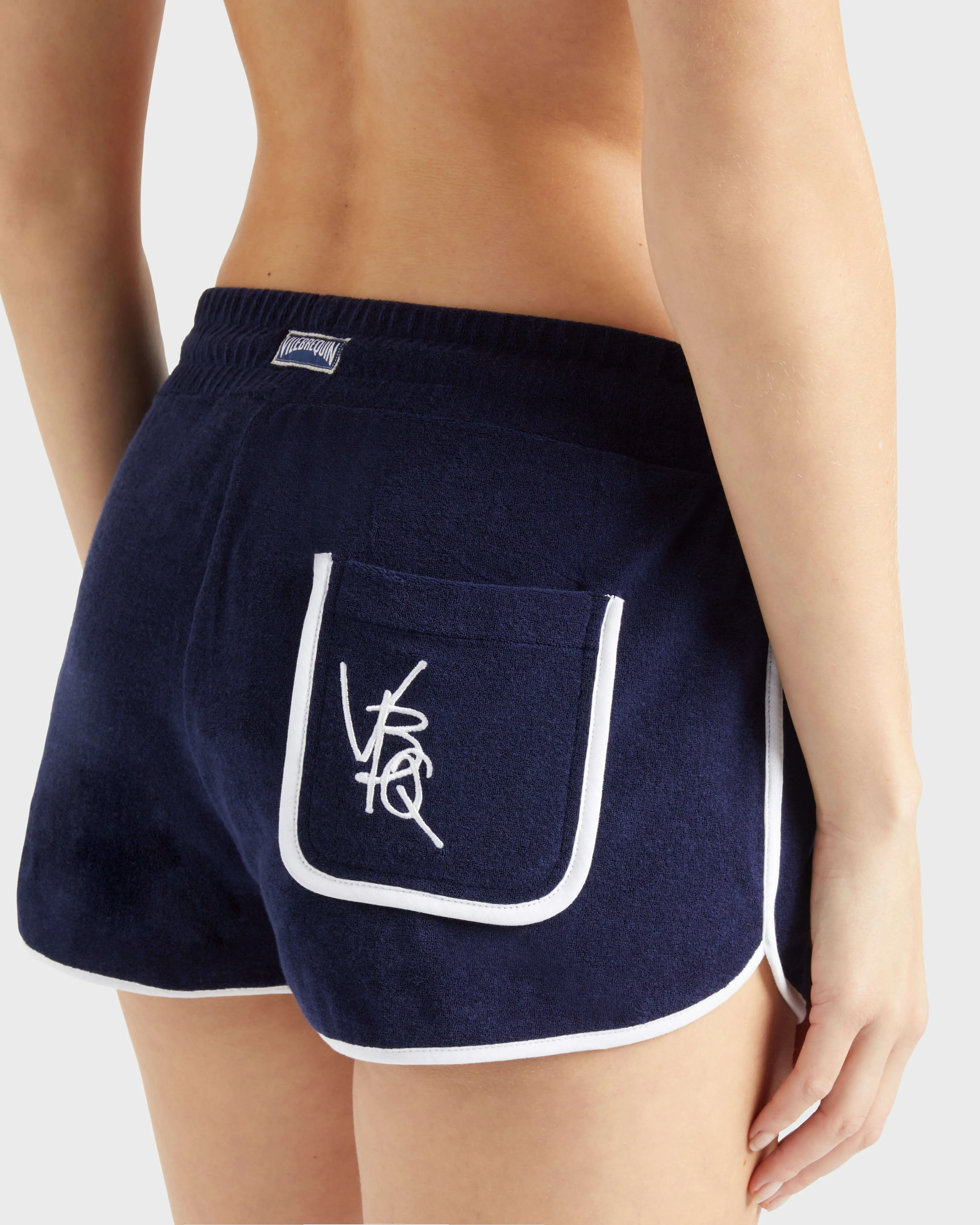 Vilebrequin - Vbq Line Frottee-shorts Für Damen - Shorty - Liddy - Blau - Größe L – Bild 6