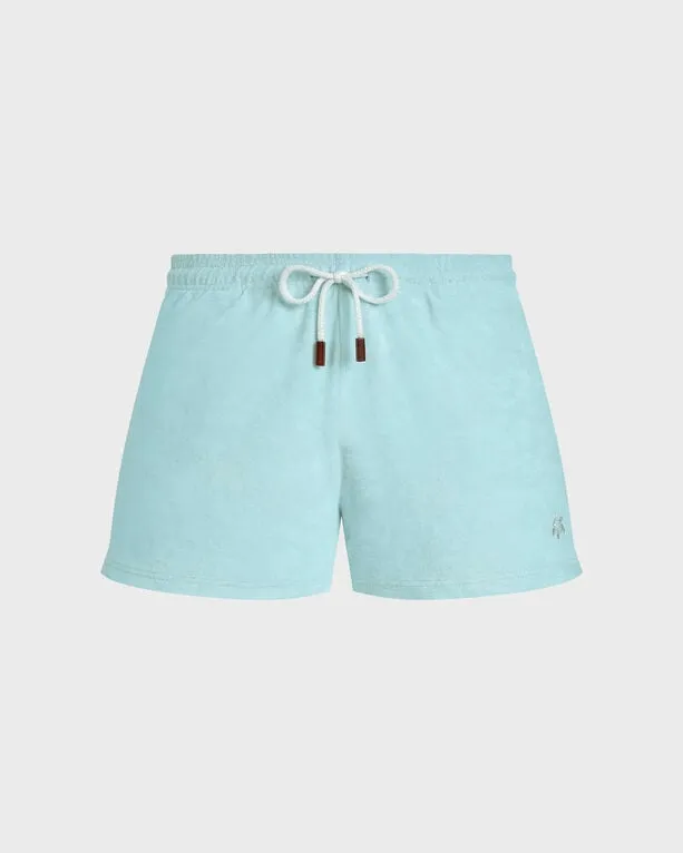 Vilebrequin - Solid Frottee-shorts Für Damen - Shorty - Liona - Blau - Größe XS Vilebrequin - Solid Frottee-shorts Für Damen - Shorty - Liona - Blau - Größe XS