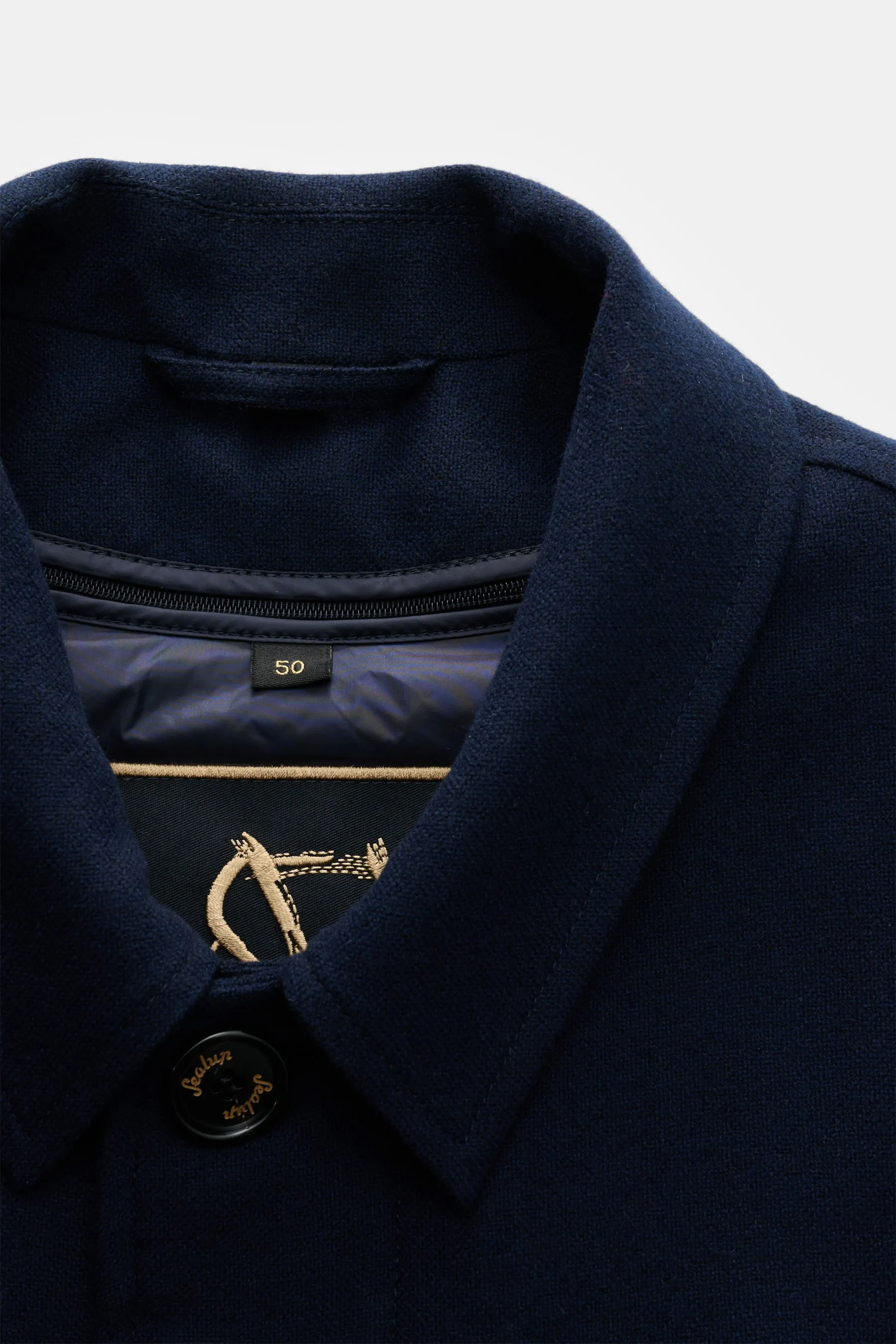 Sealup - Herren - Cashmere Daunenmantel navy – Bild 3