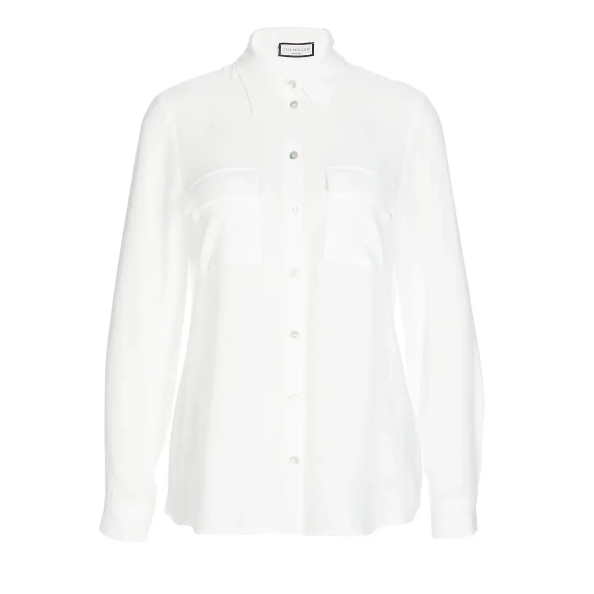 SEM PER LEI - Bluse 2 Taschen - Größe 36 - creme SEM PER LEI - Bluse 2 Taschen - Größe 36 - creme