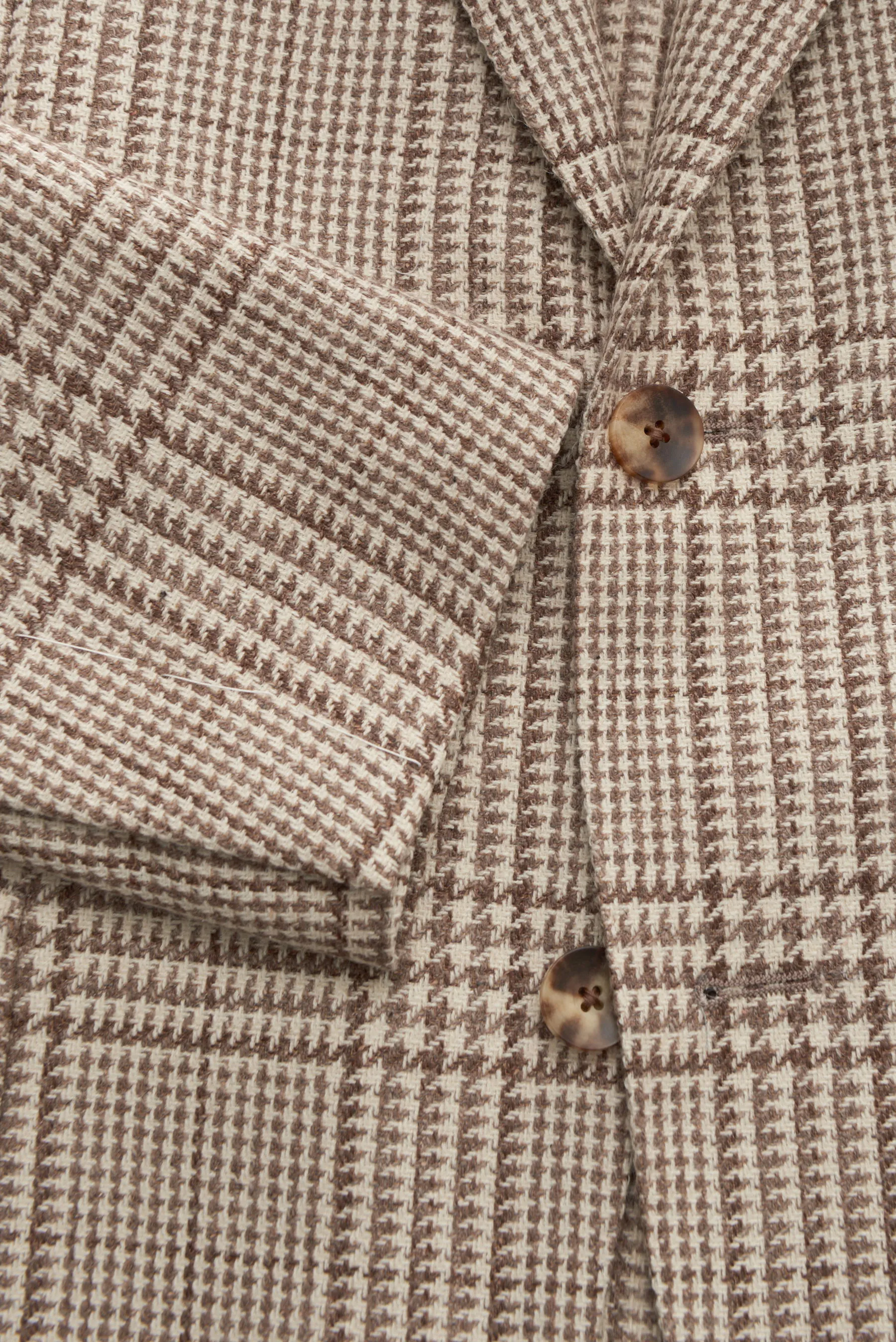 Lardini - Herren - Sakko creme/braun kariert – Bild 2