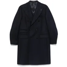 Gabriele Pasini - Midnight Blue Virgin Wool Double-Breasted Coat - Größe 48 - blau Gabriele Pasini - Midnight Blue Virgin Wool Double-Breasted Coat - Größe 48 - blau