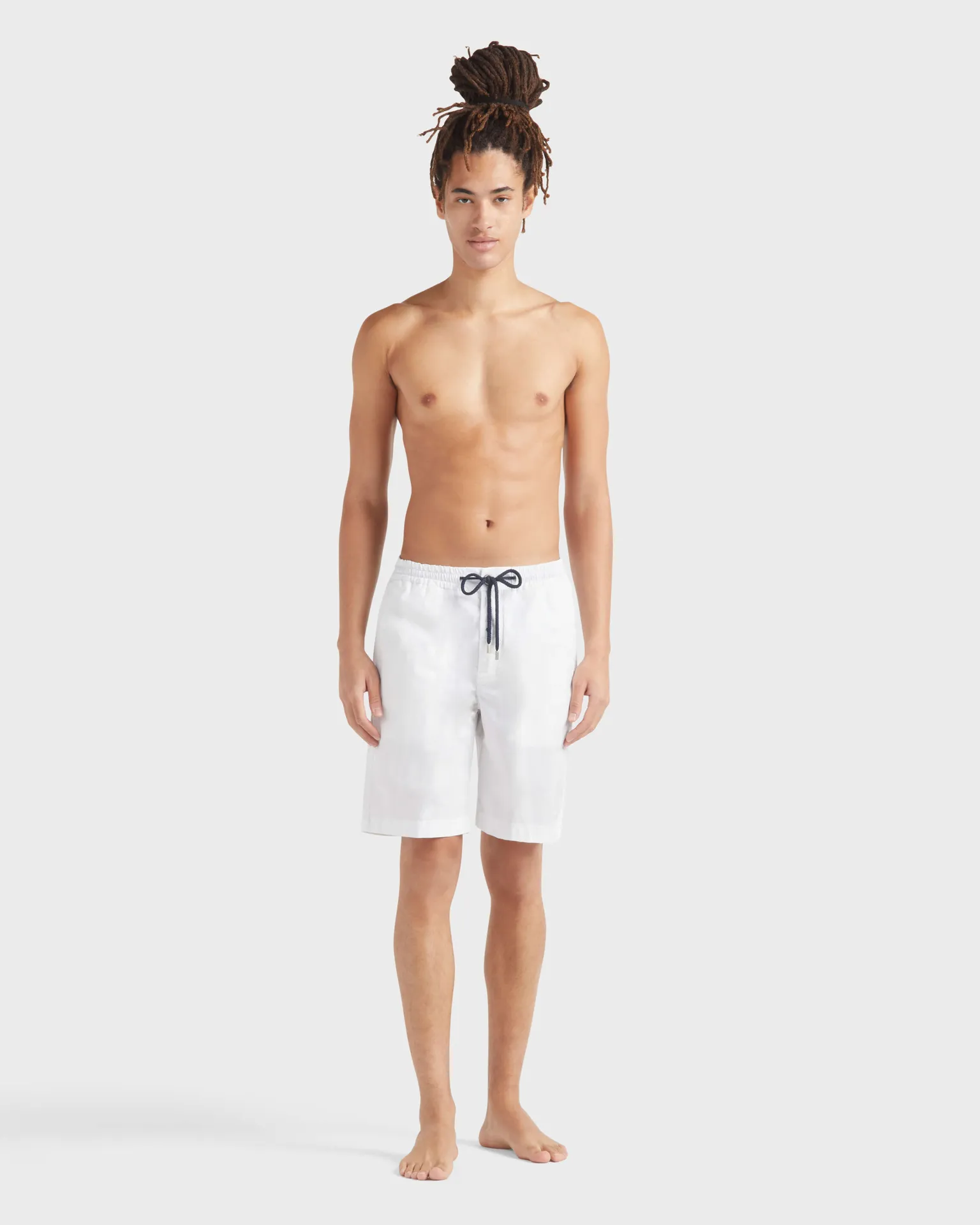 Vilebrequin - Jogging-bermudas Aus Gabardine Für Herren - Bermuda - Levant - Weiss - Größe 40 – Bild 3