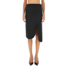 Victoria Beckham - Padded Skirt With Tube Detail - Größe 8 - grau Victoria Beckham - Padded Skirt With Tube Detail - Größe 8 - grau