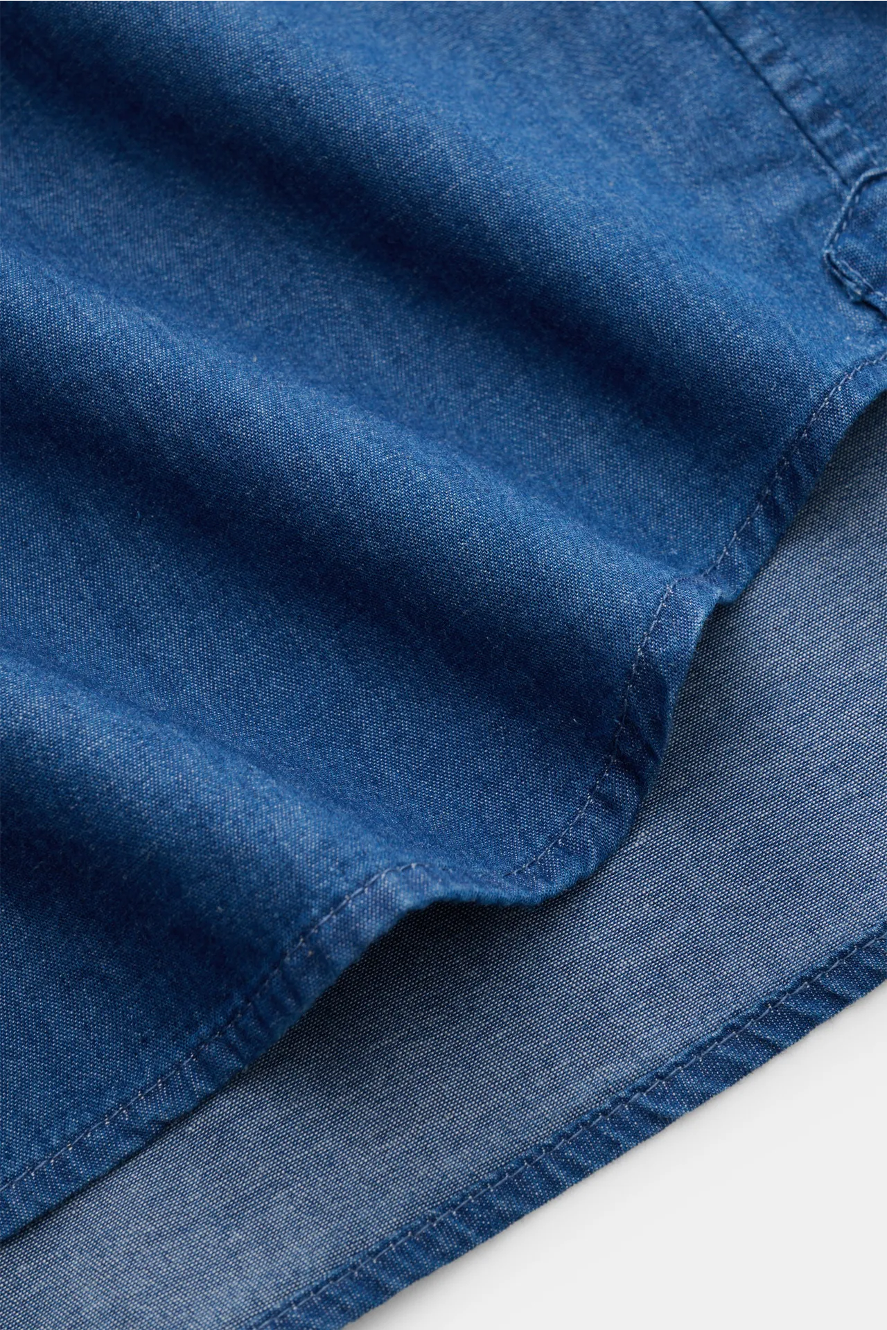 Sonrisa - Herren - Chambray-Hemd Haifisch-Kragen blau – Bild 4