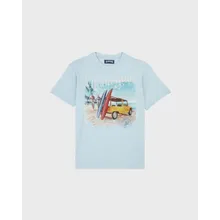 Vilebrequin - Surf And Mini Moke Baumwoll-t-shirt Für Herren - T-shirt - Portisol - Blau - Größe L Vilebrequin - Surf And Mini Moke Baumwoll-t-shirt Für Herren - T-shirt - Portisol - Blau - Größe L