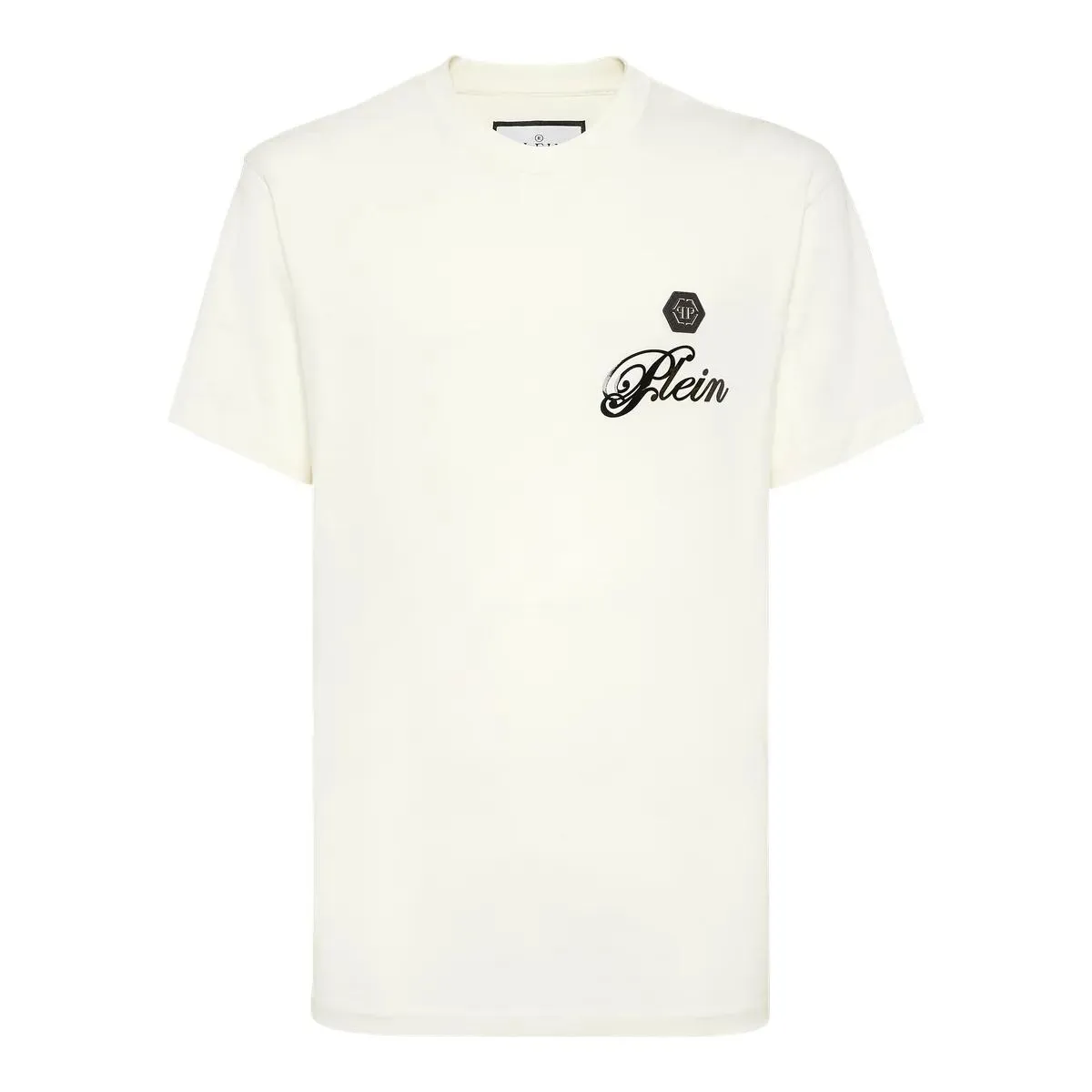 Philipp Plein - T-Shirt Rundhalsausschnitt Ss Signature - Größe XL - weiß Philipp Plein - T-Shirt Rundhalsausschnitt Ss Signature - Größe XL - weiß