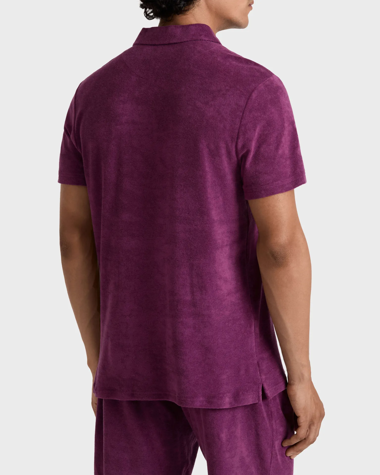 Vilebrequin - Solid Frottee-polohemd Für Herren - Polohemd - Phoenix - Violett - Größe L – Bild 4