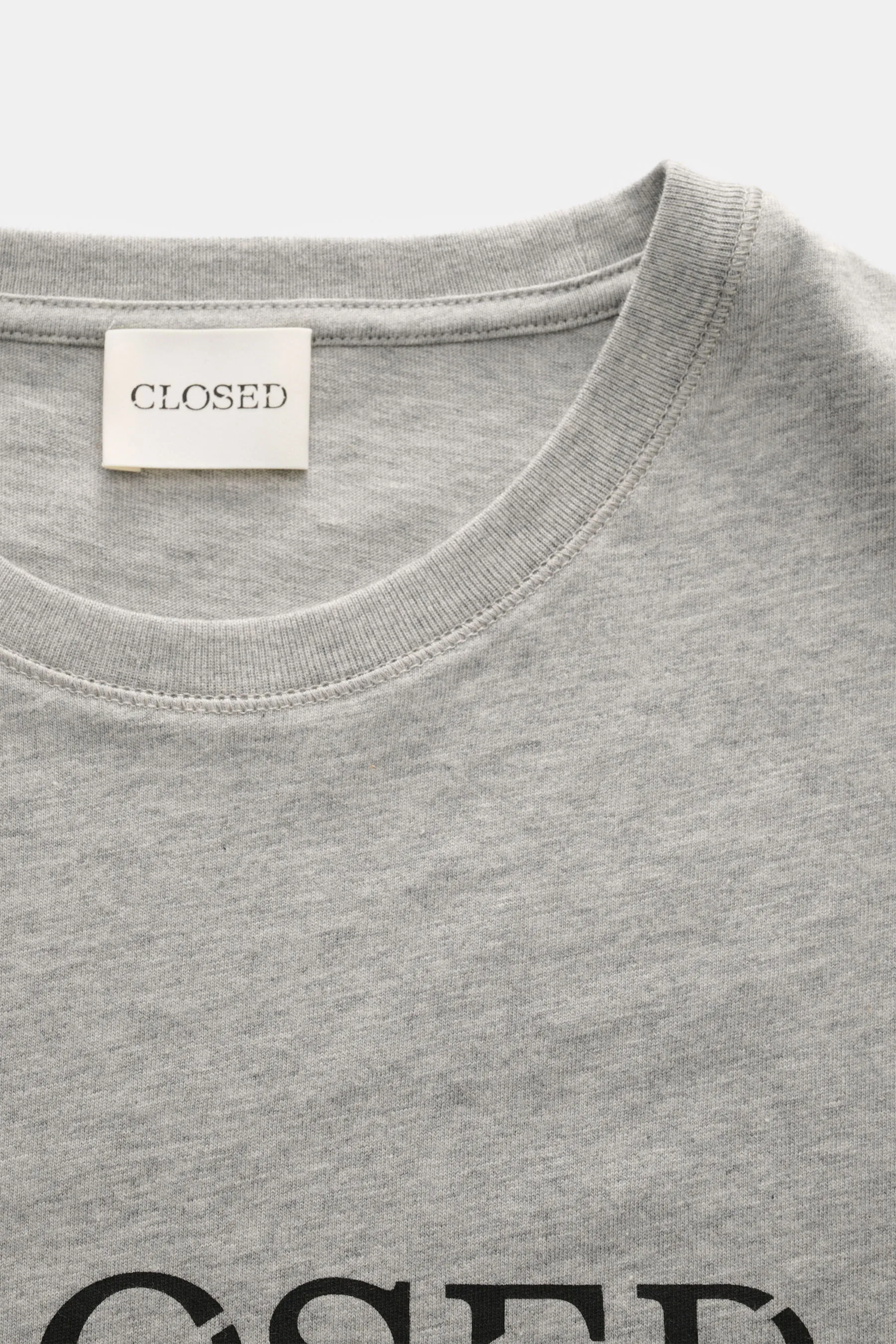 Closed - Herren - Rundhals-T-Shirt grau meliert – Bild 2