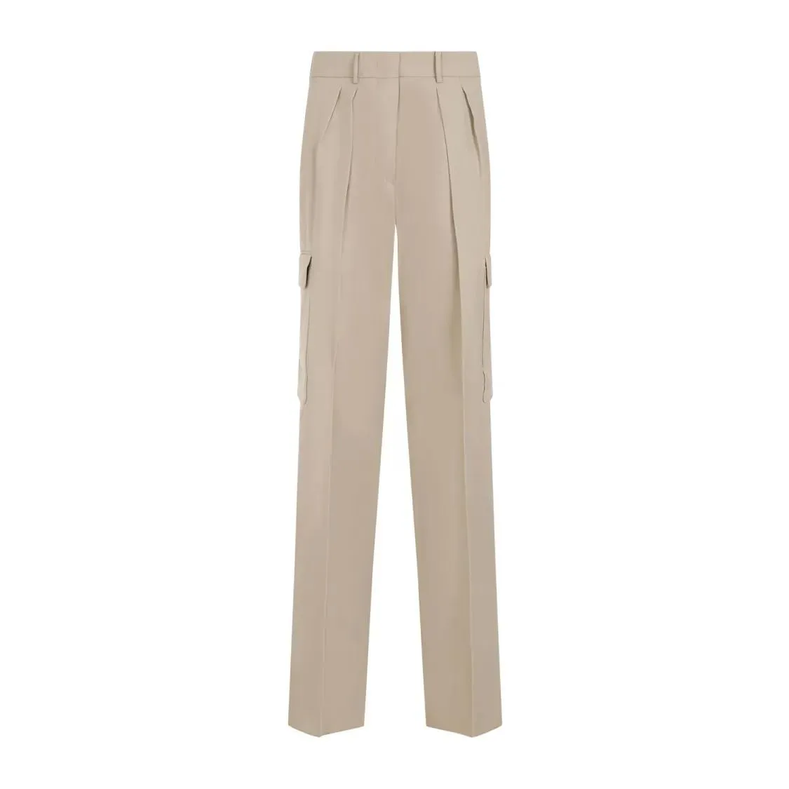 Sportmax - Jacopo Cargo Beige Viscose Pants - Größe 40 - beige Sportmax - Jacopo Cargo Beige Viscose Pants - Größe 40 - beige