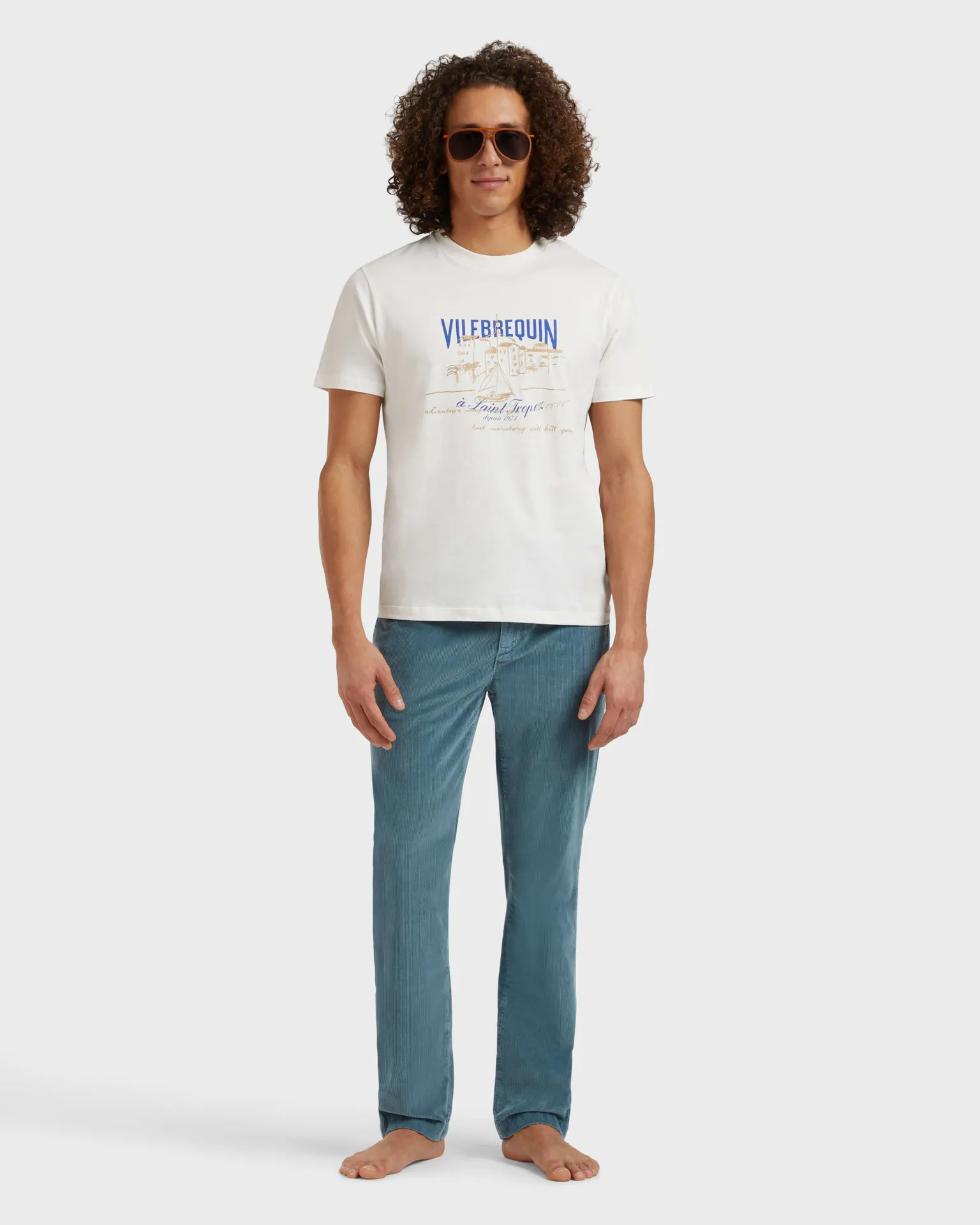 Vilebrequin - Hose Mit Elastikbund Aus Samt Für Herren - Hose - Clemence - Blau - Größe 32 – Bild 5