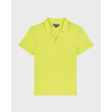 Vilebrequin - Einfarbiges Polohemd Aus Leinenjersey Für Herren - Polohemd - Pyramid - Grün - Größe XL Vilebrequin - Einfarbiges Polohemd Aus Leinenjersey Für Herren - Polohemd - Pyramid - Grün - Größe XL