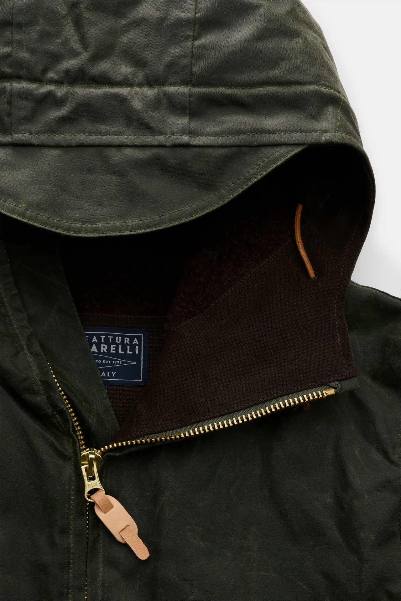 Manifattura Ceccarelli - Herren - Wachsjacke 'Blazer Coat' dunkelgrün – Bild 3