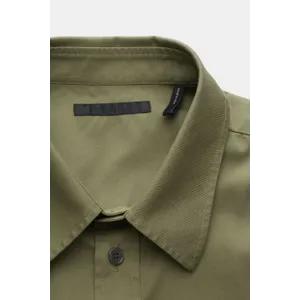 Helmut Lang - Herren - Kurzarmhemd schmaler Kragen oliv