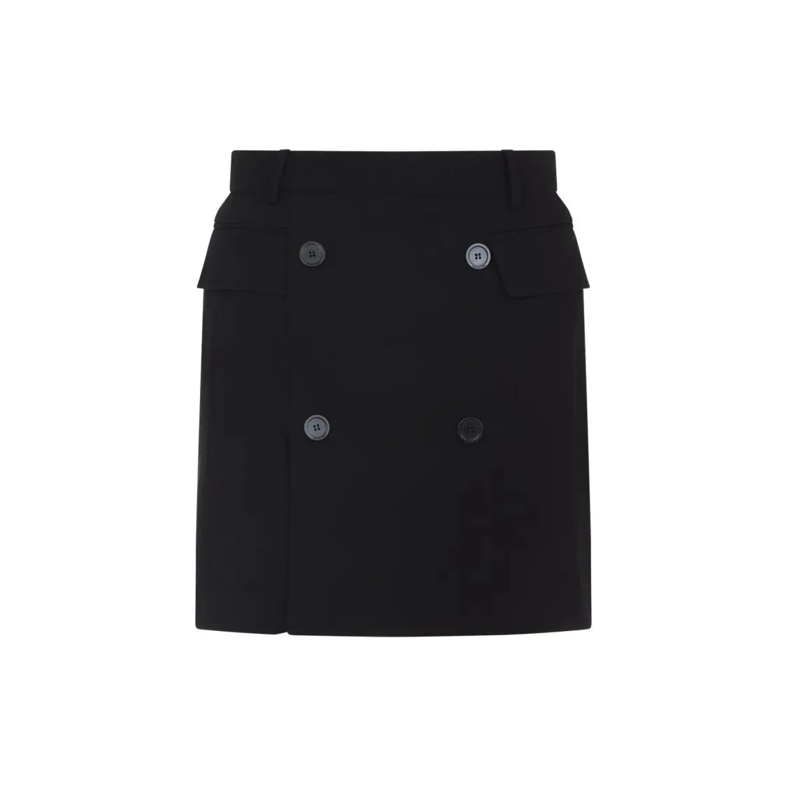Balenciaga - Tailored Black Skirt With Double-Breasted Buttons - Größe 34 - schwarz Balenciaga - Tailored Black Skirt With Double-Breasted Buttons - Größe 34 - schwarz