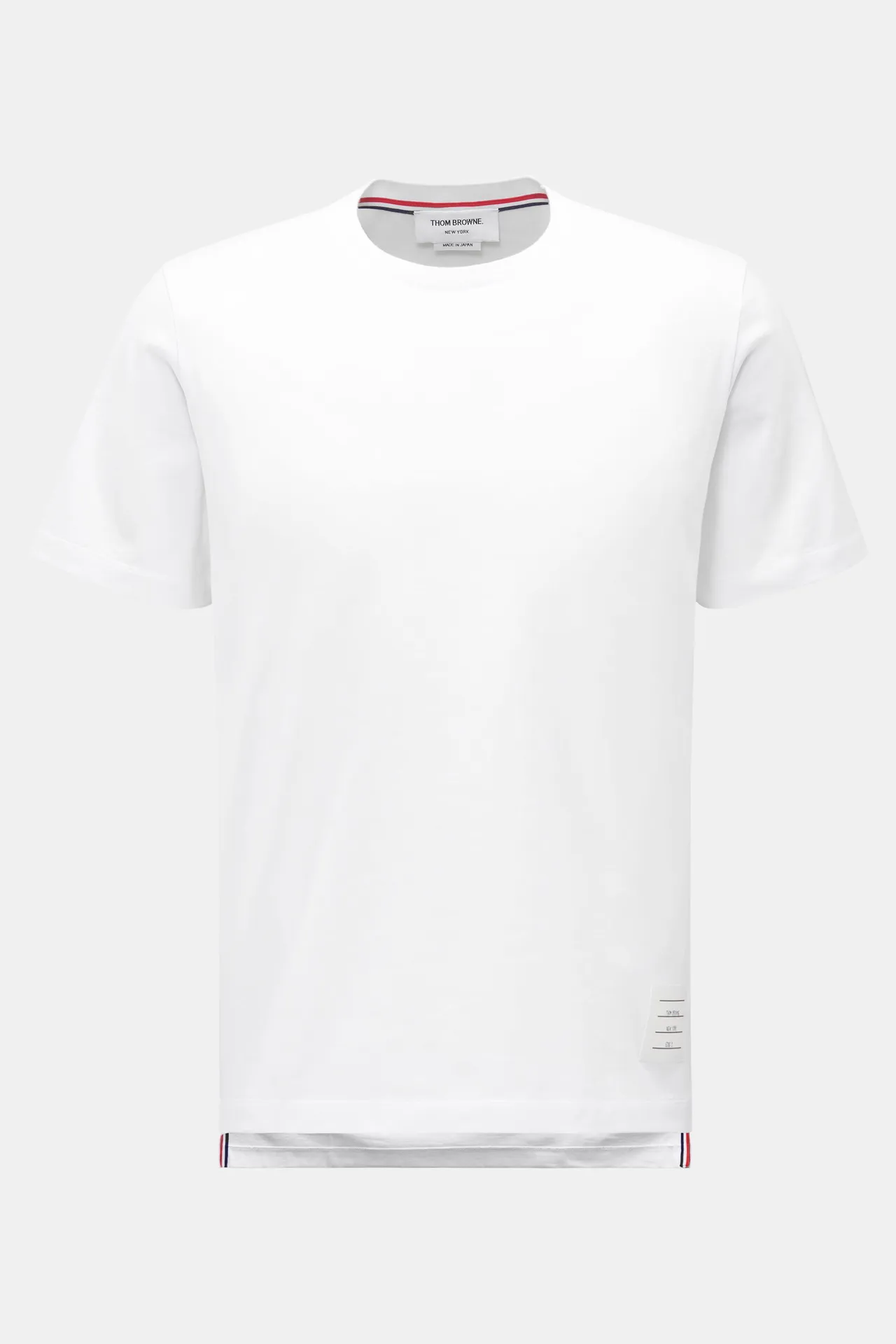 Thom Browne - Herren - Rundhals-T-Shirt weiß Thom Browne - Herren - Rundhals-T-Shirt weiß