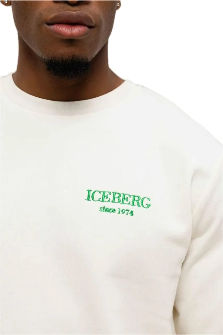 Iceberg - Sweater Small Branding Off White - Größe L - weiß – Bild 2