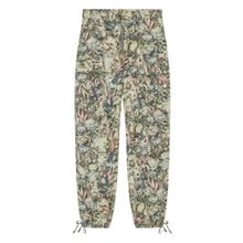 GANNI - Floral Camouflage Trousers With Adjustable Cuffs - Größe 38 - grau GANNI - Floral Camouflage Trousers With Adjustable Cuffs - Größe 38 - grau