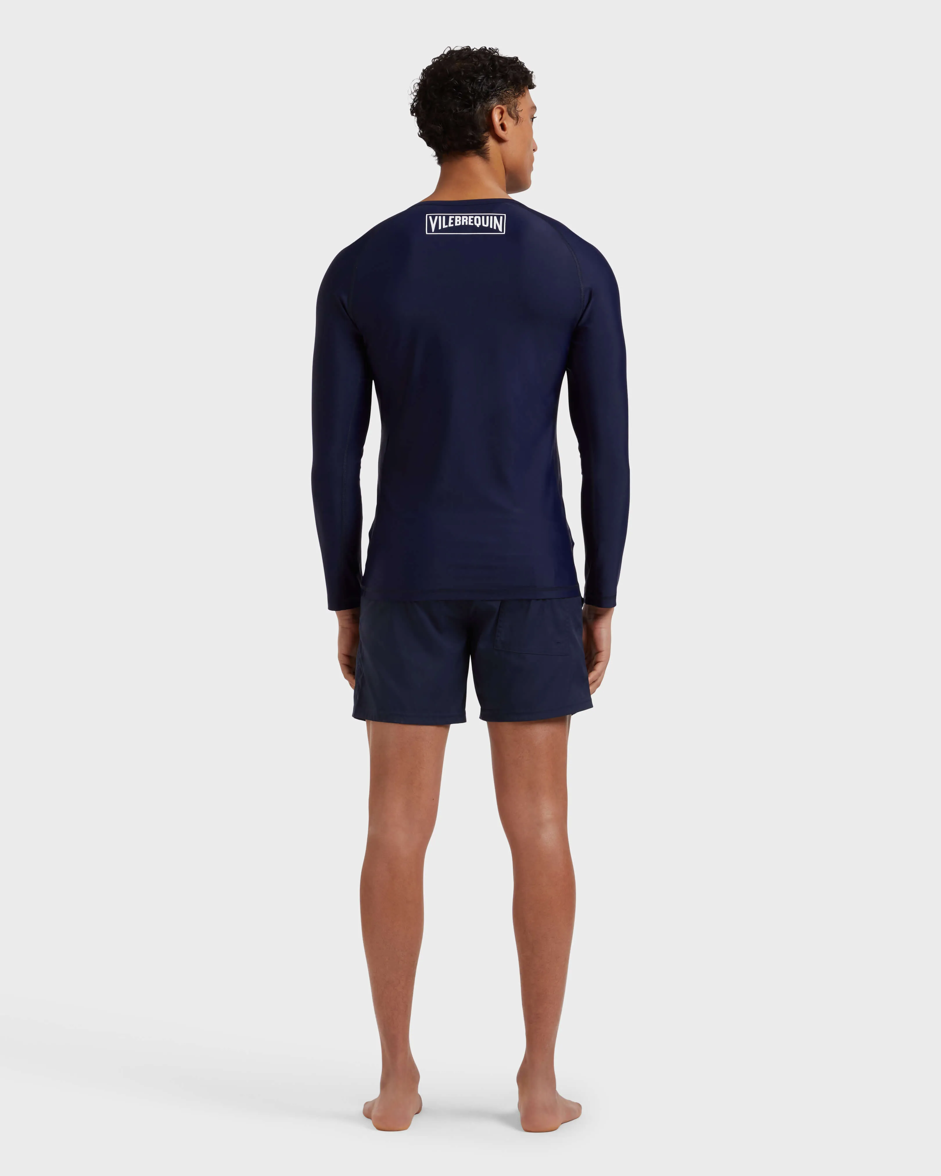 Vilebrequin - Langärmeliger Solid Rashguard Mit Reißverschluss Für Herren - Rashguard - Rock-z - Blau - Größe M – Bild 4