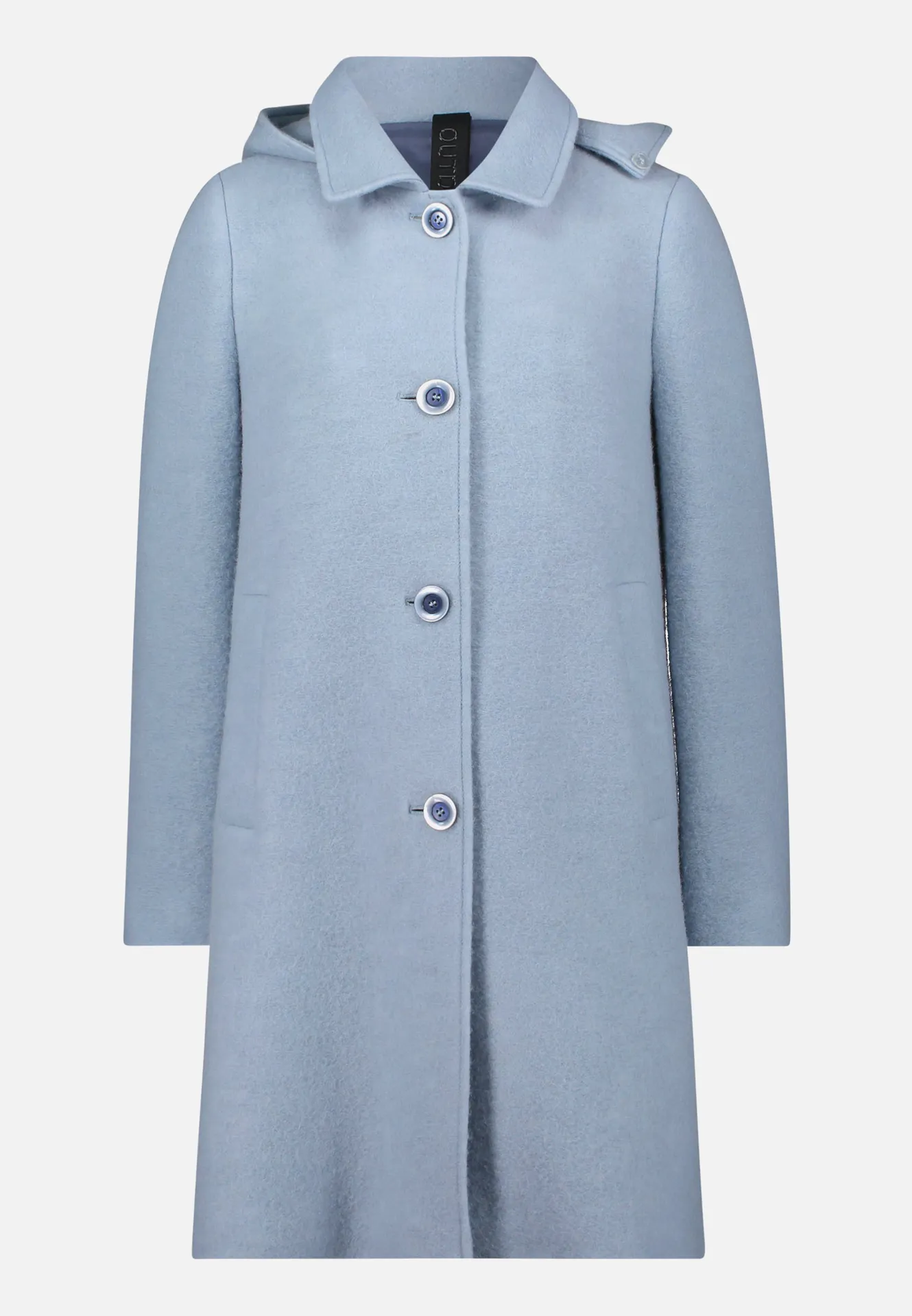 Wollmantel mit abnehmbarer Kapuze – Bild 3