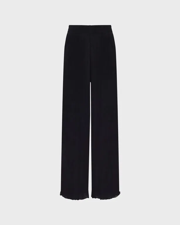 Vilebrequin - Solid Tüllhose Mit Weitem Bein Für Damen - Hose - Line - Schwarz - Größe S Vilebrequin - Solid Tüllhose Mit Weitem Bein Für Damen - Hose - Line - Schwarz - Größe S