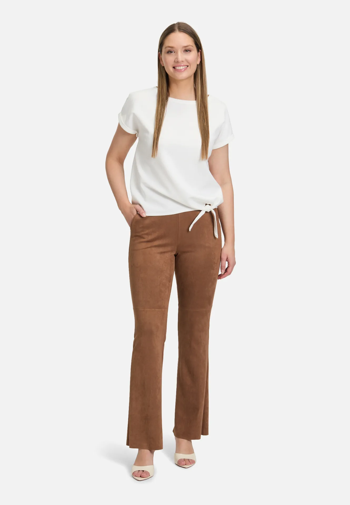 Halbarm-Shirt mit Schleifenknoten – Bild 2