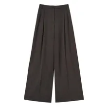 Twin-Set - Wide-Leg Trousers With Front Pleats - Größe 42 - grau Twin-Set - Wide-Leg Trousers With Front Pleats - Größe 42 - grau