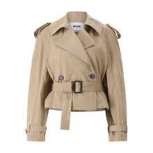 MSGM - Kurzer Trenchcoat - Größe 38 - braun MSGM - Kurzer Trenchcoat - Größe 38 - braun