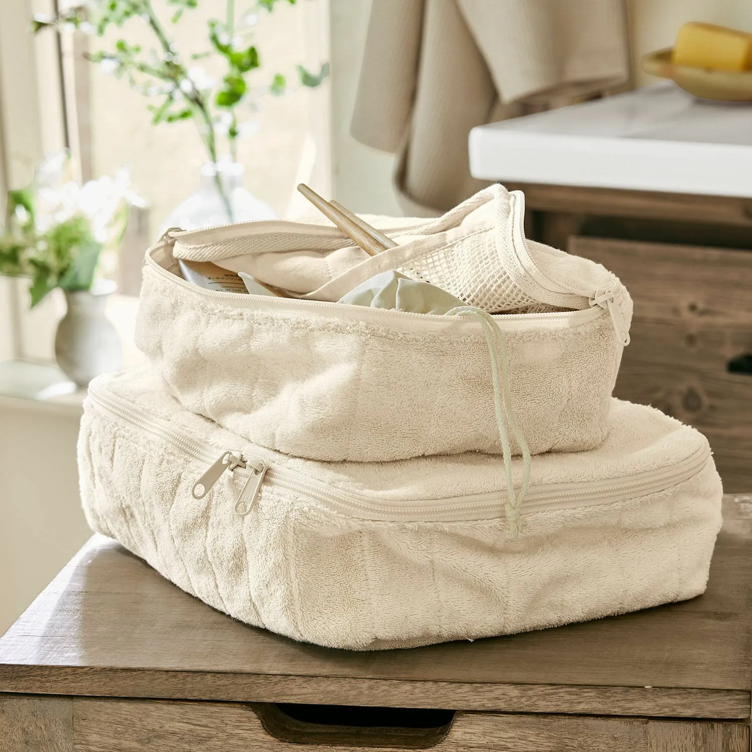 Kosmetiktasche 2er Set Invarel – Bild 2