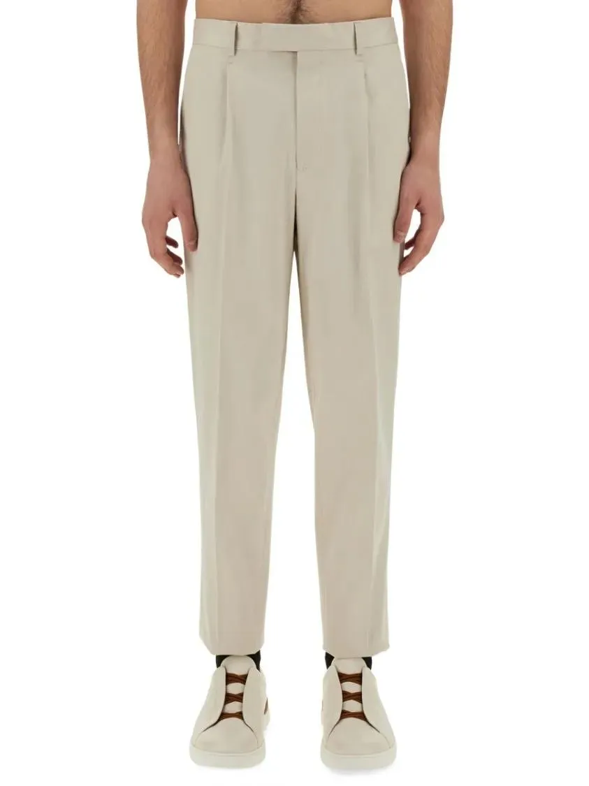 Zegna - Tailored Pants With Front Pleat - Größe 50 - beige Zegna - Tailored Pants With Front Pleat - Größe 50 - beige