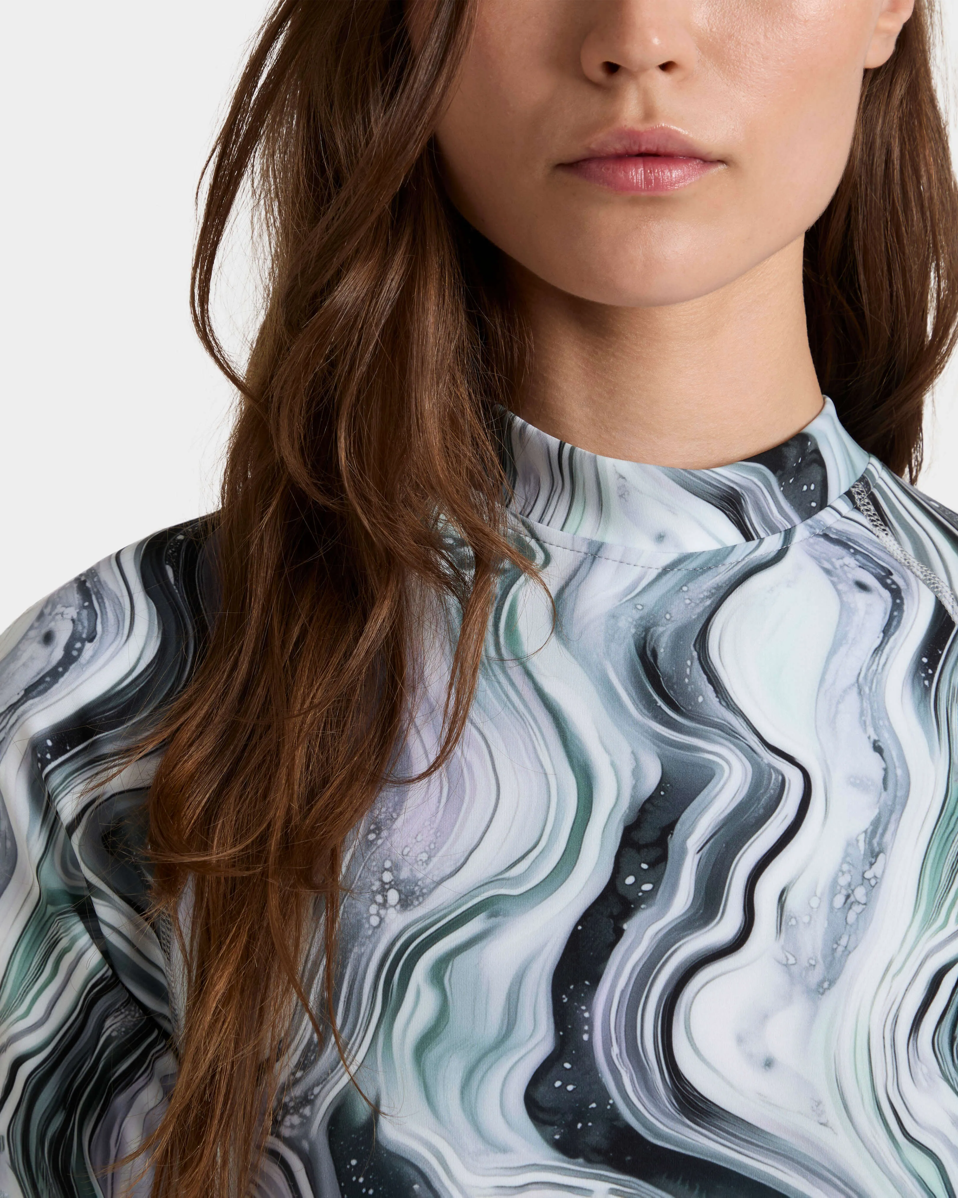 Vilebrequin - Einteiliger Marble Rashguard Mit Uv-schutz Für Damen - Rashguard - Lexane - Weiss - Größe S – Bild 5
