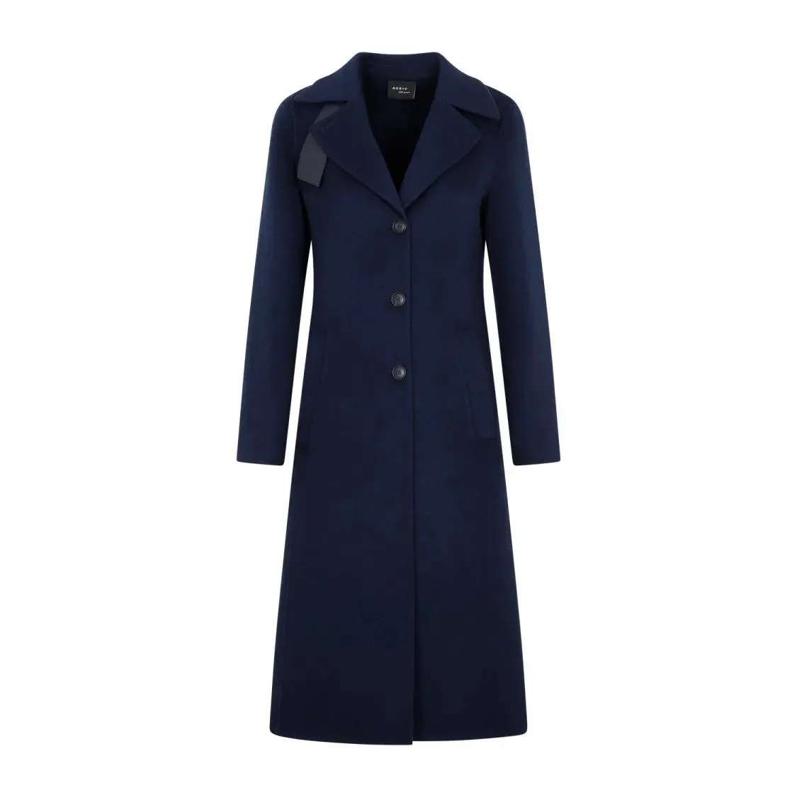 Akris - Denim Blue Faby Cashmere Coat - Größe 38 - blau Akris - Denim Blue Faby Cashmere Coat - Größe 38 - blau