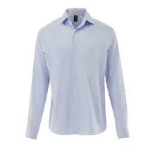 VAN LAACK - Hemd Slim Fit Uni - Größe 43 - blau VAN LAACK - Hemd Slim Fit Uni - Größe 43 - blau