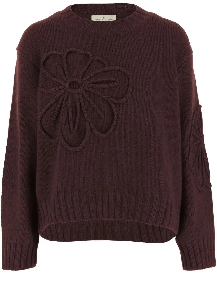 BRUNO MANETTI - Wool Blend Sweater - Größe 42 - schwarz BRUNO MANETTI - Wool Blend Sweater - Größe 42 - schwarz
