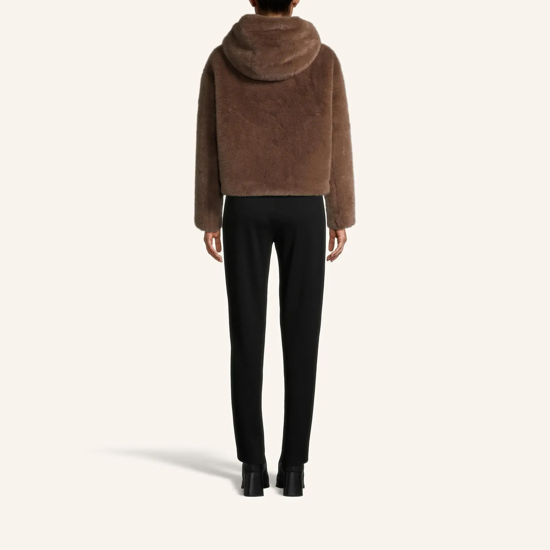 Blonde No8 - Kunstpelz-Jacke ELLE - Größe 42 DAMEN - braun – Bild 3