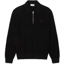 Lacoste - Cotton & Wool Blend Half-Zip Polo - Größe XXXL - schwarz Lacoste - Cotton & Wool Blend Half-Zip Polo - Größe XXXL - schwarz