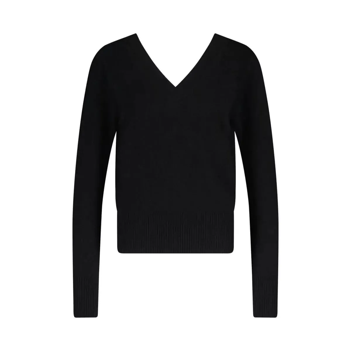 van Kukil - Kaschmir Pullover mit V-Ausschnitt 47701882470746 - Größe L - dark gray – Bild 2