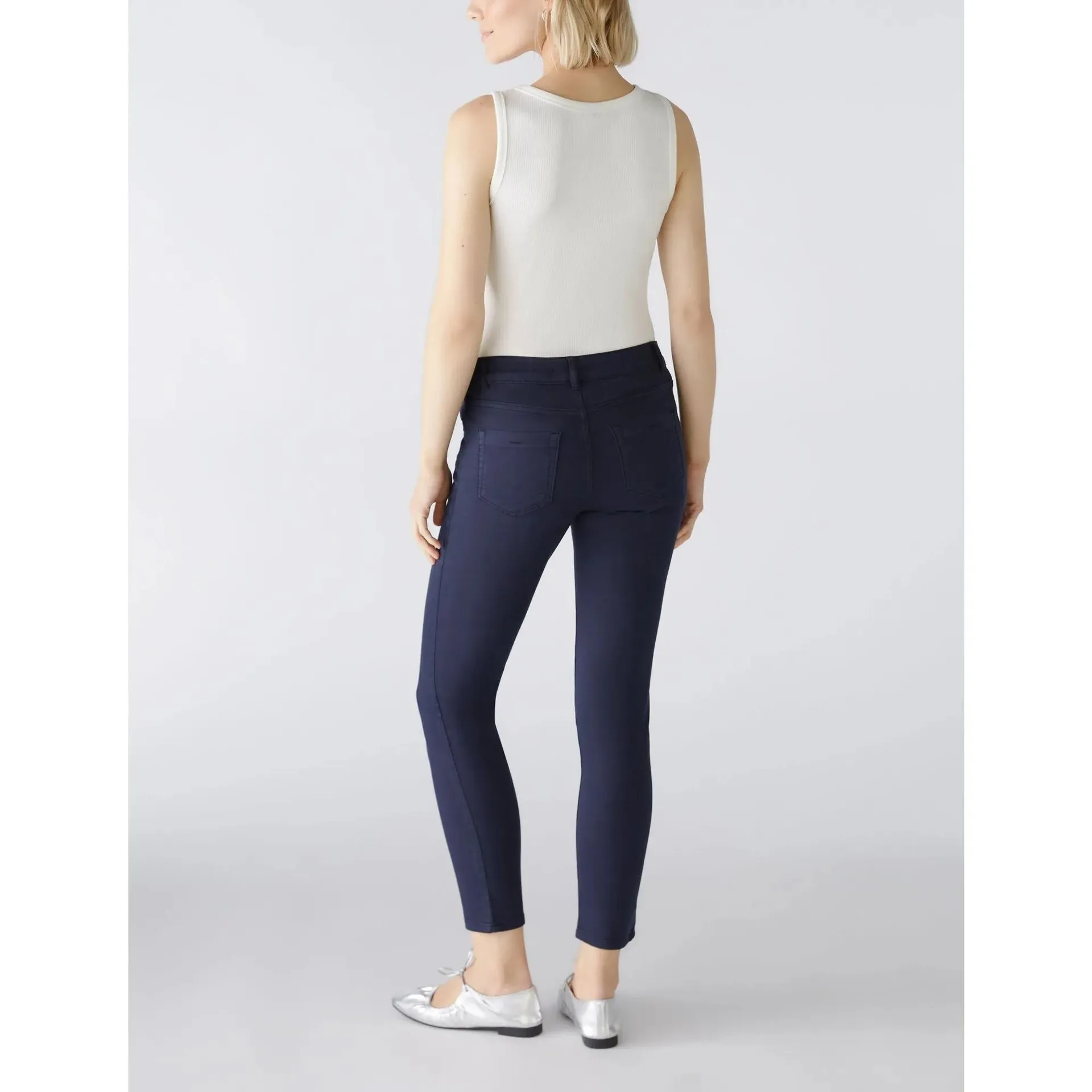 Oui - Jeggings BAXTOR cropped - Größe 46 - blau – Bild 4
