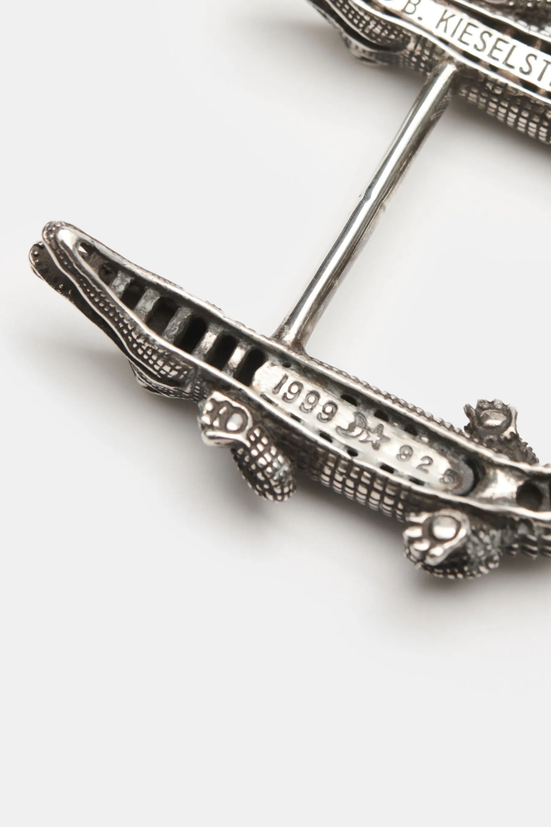 Kieselstein-Cord - Herren - Gürtelschließe 'Alligator' silber – Bild 3