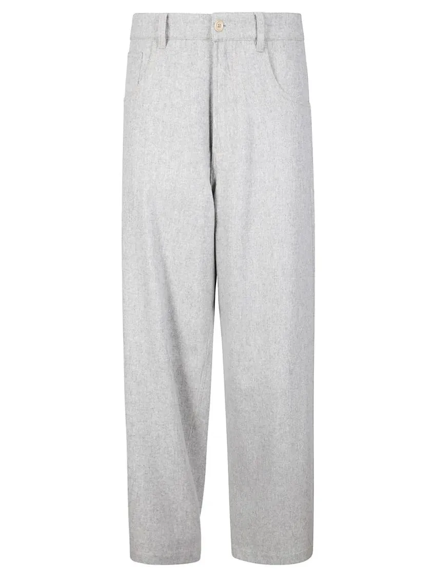 JEJIA - Wide-Leg Lightweight Wool Pants With Minimalist De - Größe 42 - weiß JEJIA - Wide-Leg Lightweight Wool Pants With Minimalist De - Größe 42 - weiß