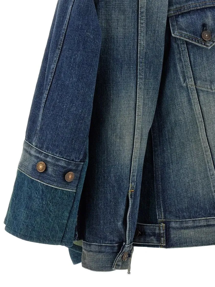 Junya Watanabe - Stonewashed Denim Jacket - Größe XS - blau – Bild 2