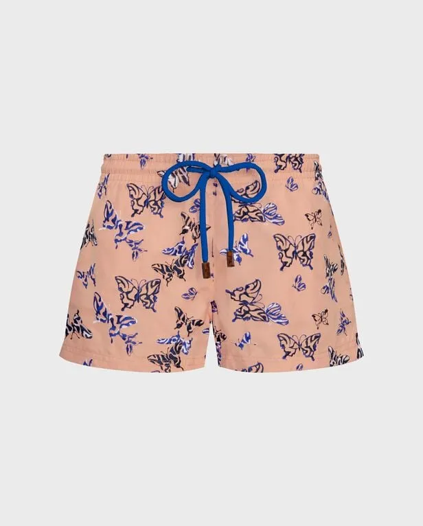 Vilebrequin - Bestickte Disco Butterfly Badeshorts Für Damen - Shorty - Fabya - Rosa - Größe M Vilebrequin - Bestickte Disco Butterfly Badeshorts Für Damen - Shorty - Fabya - Rosa - Größe M