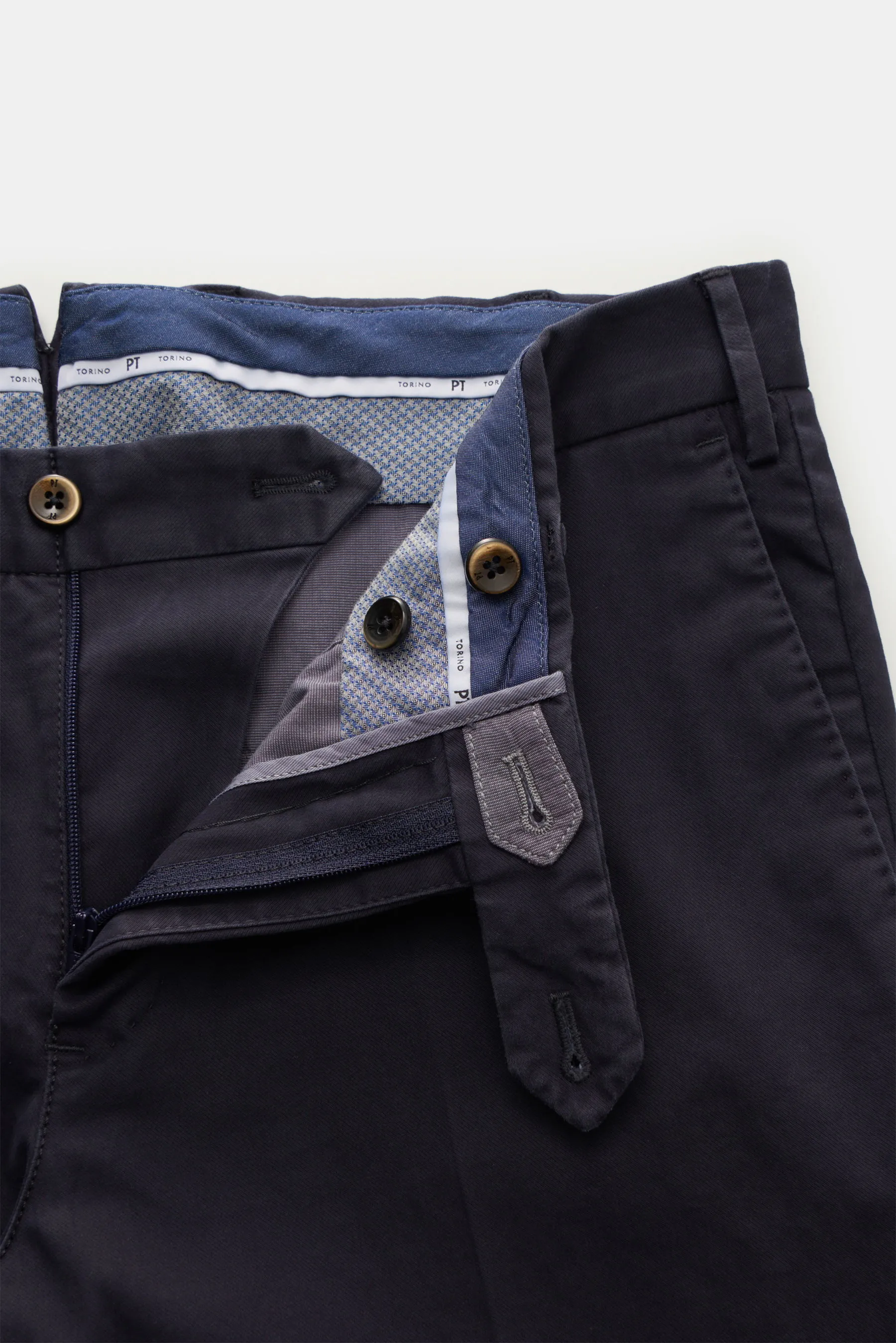 PT Torino - Herren - Chino 'Slim Fit' navy – Bild 4