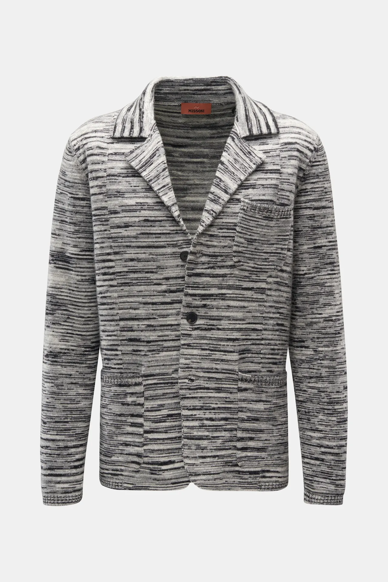 Missoni - Herren - Cardigan schwarz/weiß/grau gemustert Missoni - Herren - Cardigan schwarz/weiß/grau gemustert