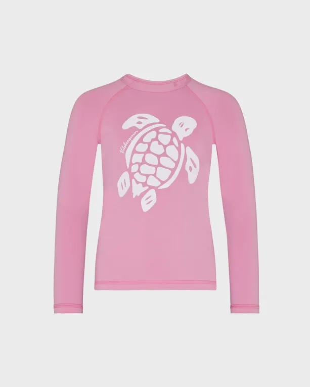 Vilebrequin - Langärmeliger Solid Rashguard Für Mädchen - Rashguard - Glassy-x - Rosa - Größe 4 Vilebrequin - Langärmeliger Solid Rashguard Für Mädchen - Rashguard - Glassy-x - Rosa - Größe 4