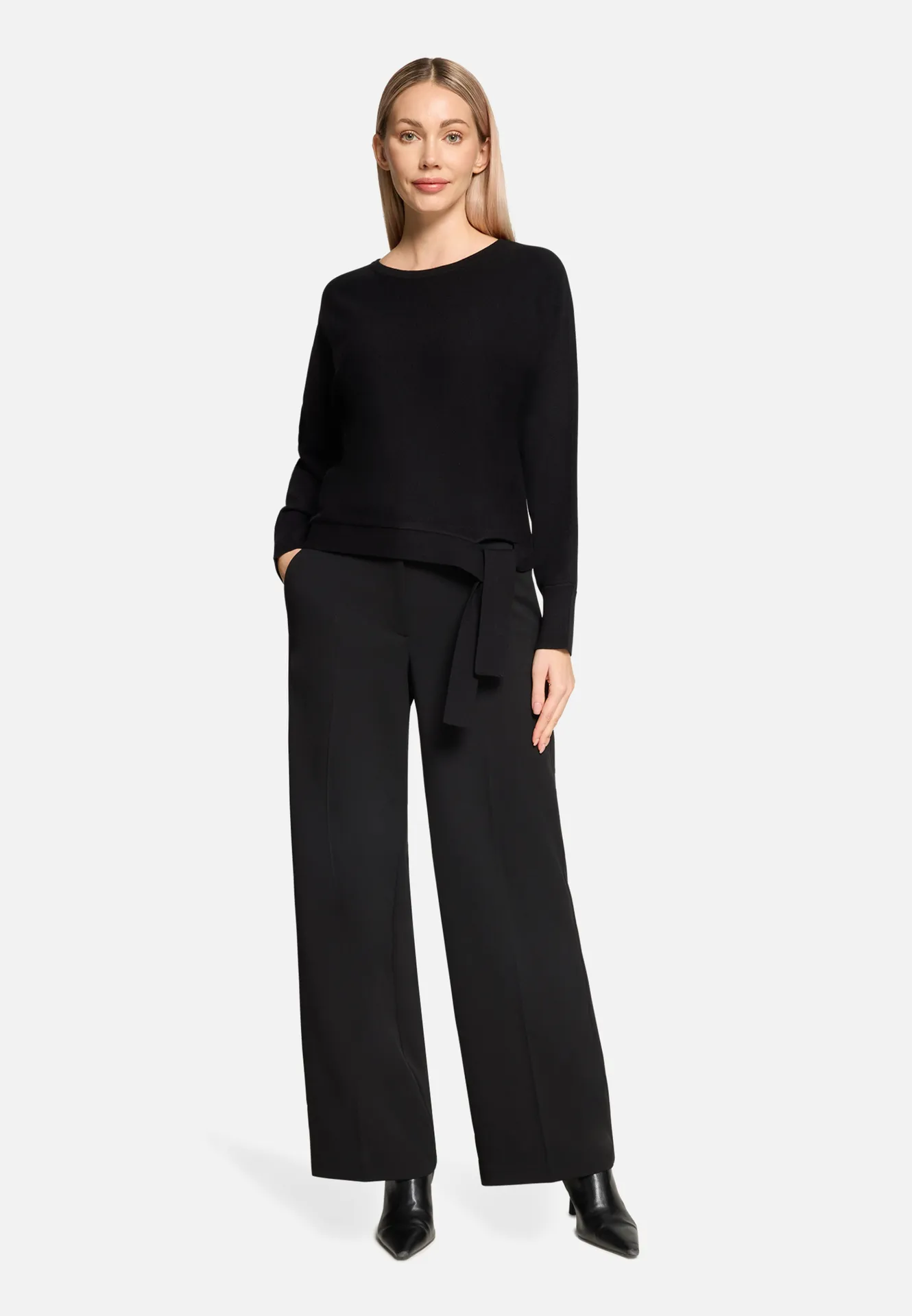 Feinstrickpullover mit Fledermausärmeln – Bild 2