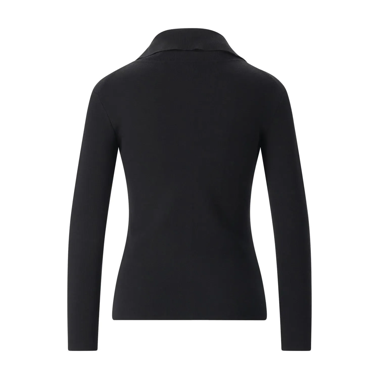 TOTEME - Strickjacke aus Materialmix - Größe XL - schwarz – Bild 4