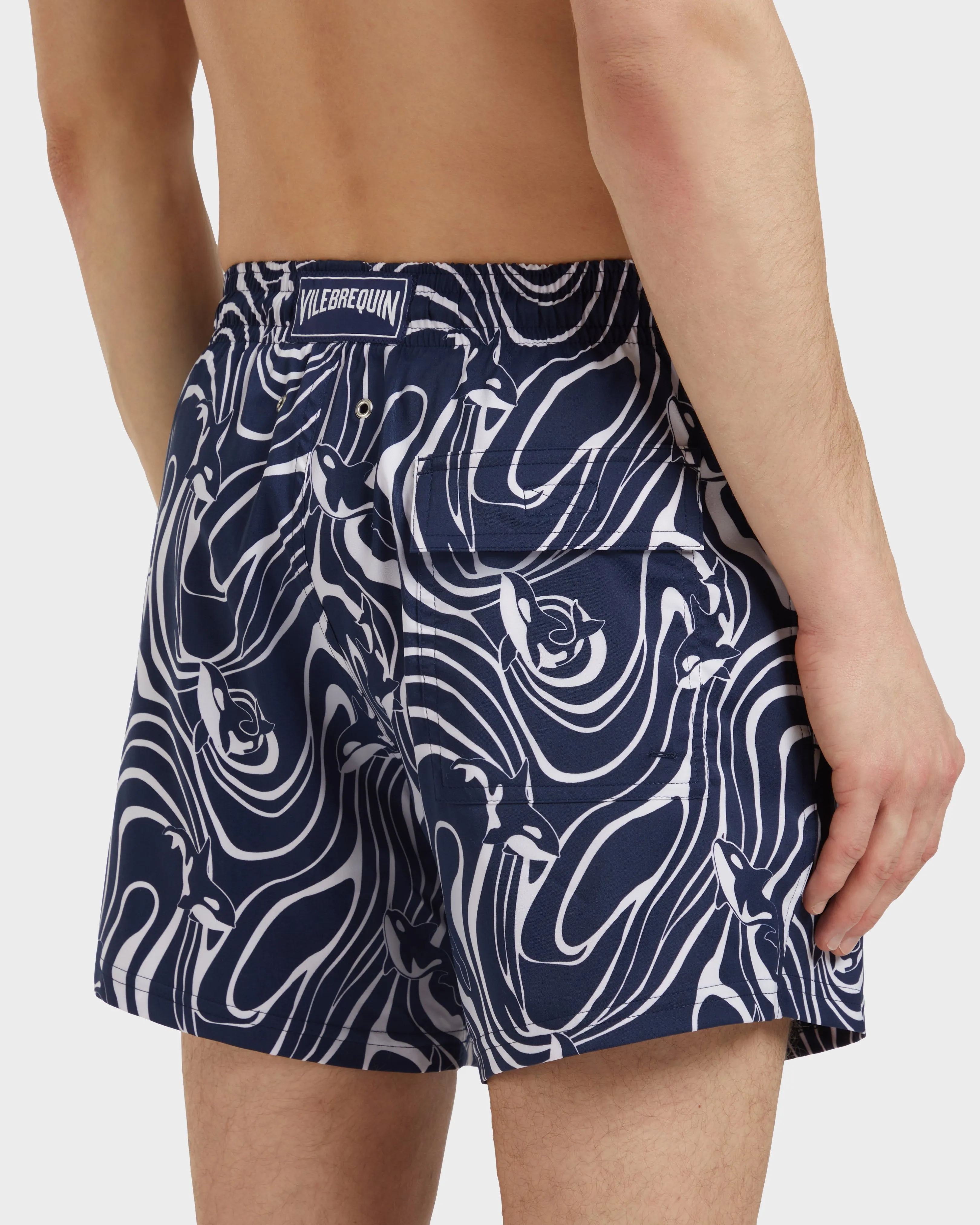 Vilebrequin - Kurze Orcas Stretch-badeshorts Für Herren - Bademode - Monrise - Blau - Größe L – Bild 6